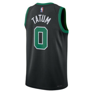 Men's Boston Celtics #00 Custom 2022/23 Statet Edition Swingman Jersey - Black - Replica