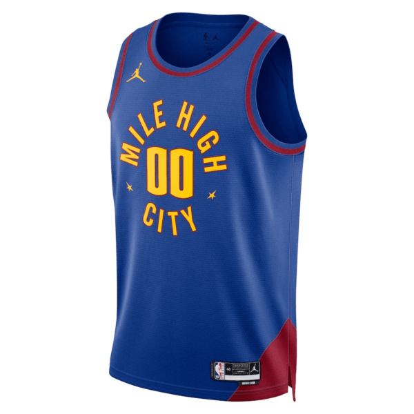 Youth's Custom #00 Denver Nuggets Statet Swingman Jersey 2022-23 - Replica