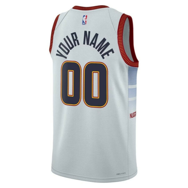 Youth's Custom #00 Denver Nuggets City Edition Swingman Jersey 2022-23 - Replica