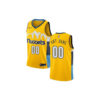 Youth's Customized Denver Nuggets Gold Statet Edition Jersey -