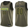 Youth's Custom Denver Nuggets Swingman Green Salute to Service Jersey - Replica