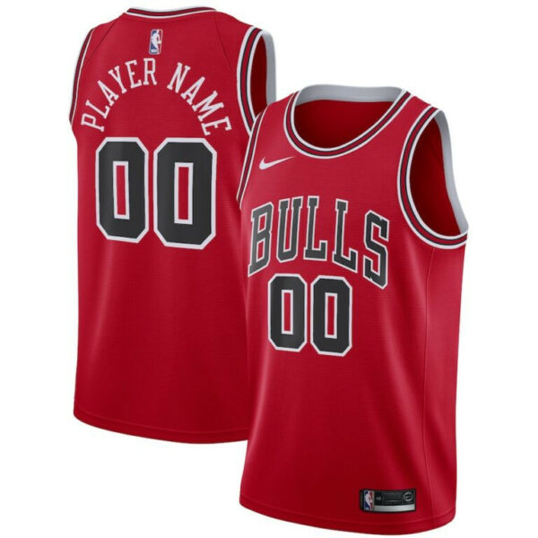 Men's Chicago Bulls Custom 2020/2021 Icon Edition Swingman Jersey Replica