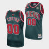 Men's Chicago Bulls Custom #00 Green Hardwood Classics Jersey - Replica