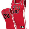 Woman's Chicago Bulls Customized Red Jersey - Replica