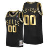 Men's Chicago Bulls Jersey Custom Black Finals - Replica