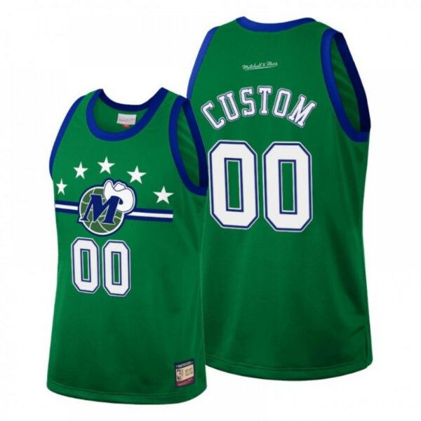 Men's CUSTOM DALLAS MAVERICKS TEAM HERITAGE TANK JERSEYS - Replica