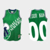 Youth's Dallas Mavericks Custom #00 Big Face 2.0 Green Jersey -