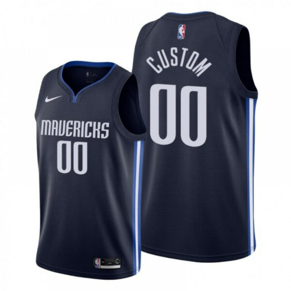 Youth'sCUSTOM DALLAS MAVERICKS #00 2019-20 STATET JERSEY -