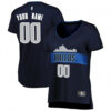 Woman's Custom Dallas Mavericks Swingman Navy Fast Break Jersey - Statement Edition - Replica