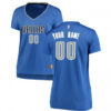 Woman's Custom Dallas Mavericks Swingman Royal Fast Break Jersey - Icon Edition -