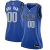 Woman's Custom Dallas Mavericks Swingman Royal Jersey - Icon Edition - Replica