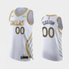 Youth'sDallas Mavericks #00 City Custom 2020-21 Edition Jersey - White - Replica