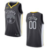 Men's Golden State Warriors #00 Custom Statet Swingman Jersey - Black , Basketball Jersey - Replica