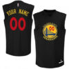 Youth's Custom Golden State Warriors Swingman Gold Black New Fashion Jersey - Replica