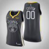 Woman's Golden State Warriors #00 Custom Gray Statement Jersey - Replica