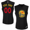 Woman's Custom Golden State Warriors Swingman Gold Black New Fashion Jersey - Replica