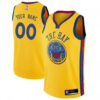 Men's Custom Golden State Warriors Swingman Gold Jersey - City Edition - Replica