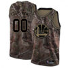 Men's Custom Golden State Warriors Swingman Gold Camo Realtree Collection Jersey - Replica