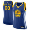 Woman's Custom Golden State Warriors Swingman Blue Jersey - Icon Edition - Replica