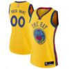 Woman's Custom Golden State Warriors Swingman Gold Jersey - City Edition - Replica