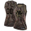 Woman's Custom Golden State Warriors Swingman Gold Camo Realtree Collection Jersey - Replica