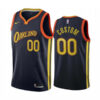 Men's Custom Golden State Warriors Navy City Edition Oakland 2020-21 Jersey - Replica