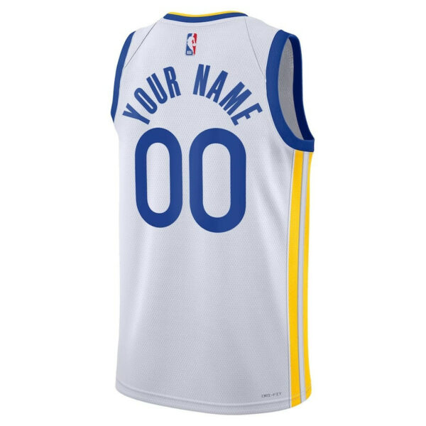 Men's Custom Golden State Warriors 2022/23 Swingman Jersey White - Association Edition - Replica