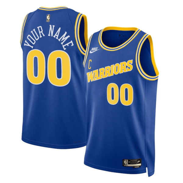 Youth's Custom Golden State Warriors 2022/23 Swingman Jersey - Classic Edition - Blue - Replica