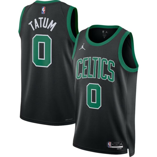 Men's Jayson Tatum Boston Celtics 2022/23 Statet Edition Swingman Jersey - Black - Replica