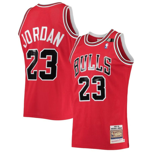 Men's Michael Jordan Chicago Bulls Hardwood Classics 1991 Jersey - Red - Replica