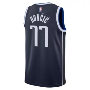 Men's Luka Doncic Dallas Mavericks 2022/23 Statet Edition Swingman Jersey - Navy -