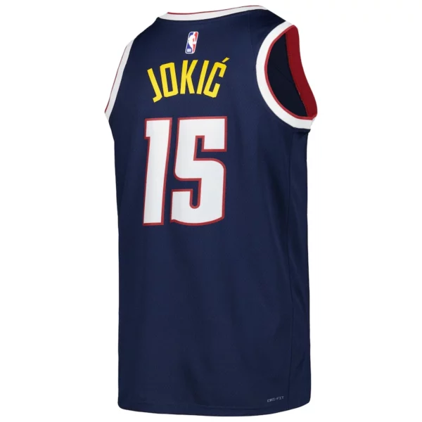 Youth's Nikola Jokic Denver Nuggets Unisex 2022/23 Swingman Jersey - Icon Edition - Navy - Replica