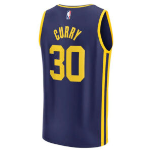 Men's Stephen Curry Golden State Warriors 2022/23 Fast Break Replica Player Jersey - Statet Edition - Navy