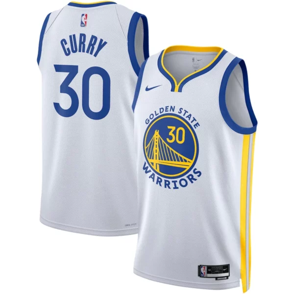 Youth's Stephen Curry Golden State Warriors Unisex 2022/23 Swingman Jersey - Association Edition - White - Replica