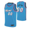 Youth's Custom Miami Heat NBA City Edition Blue Jersey - - Replica