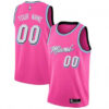 Youth's Custom Miami Heat Swingman Pink 2018/19 Jersey - Earned Edition - Replica