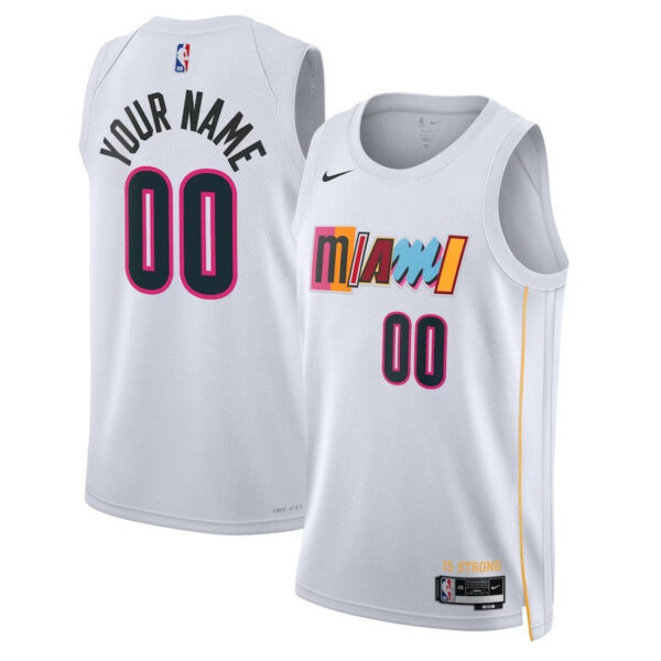 Men's Custom Miami Heat City Edition Swingman Jersey 2022-23 - Replica