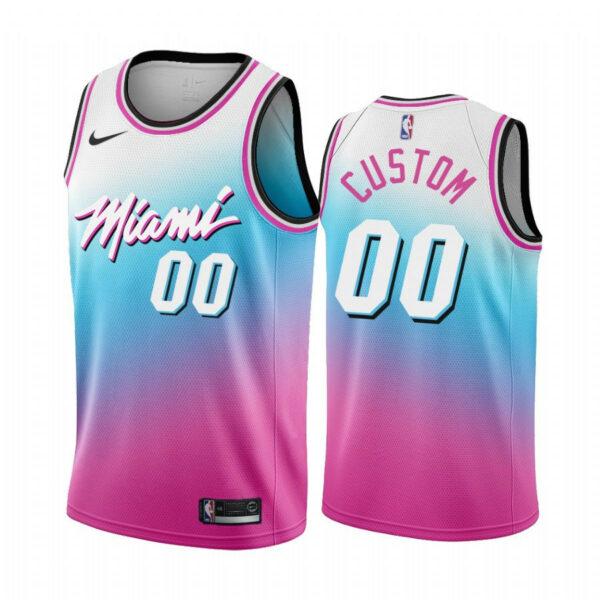 Men's Custom Miami Heat NBA City Edition Jersey - Replica