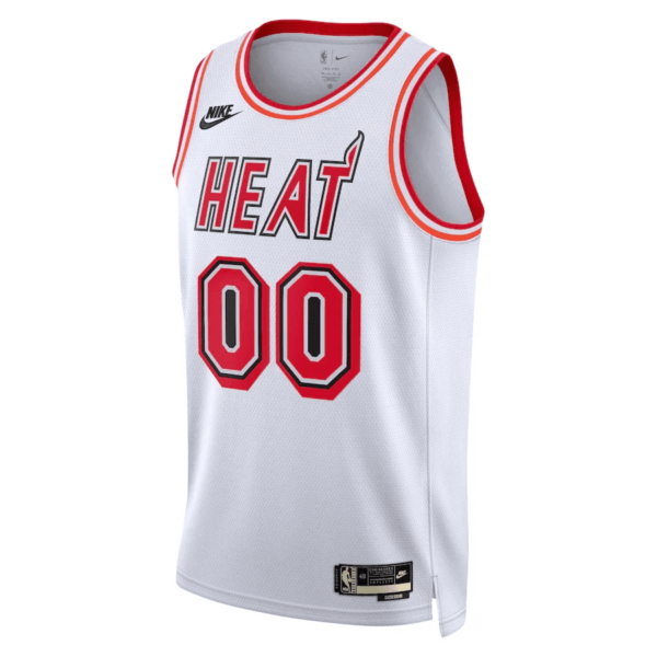 Men's Custom Miami Heat 2022/23 Classic Edition Swingman Jersey - White/Black - Replica