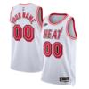 Woman's Custom Miami Heat 2022/23 Classic Edition Swingman Jersey - White/Black - Replica