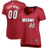 Woman's Miami Heat Fast Break Replica Custom Jersey Wine â€“ Statement Edition