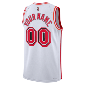 Woman's Custom Miami Heat 2022/23 Classic Edition Swingman Jersey - White/Black - Replica