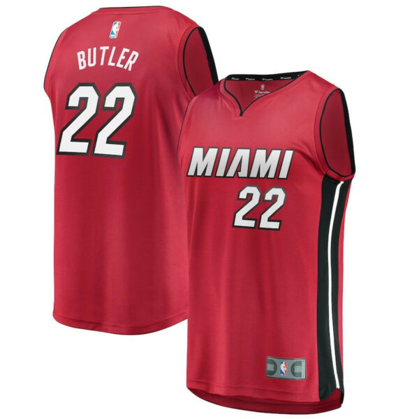 Men's Jimmy Butler Miami Heat Fast Break Replica Jersey Red - Statet Edition