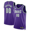 Youth's Milwaukee Bucks Custom #00 2022/23 Classic Edition Swingman Jersey - Field Purple/White - Replica