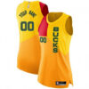 Woman's Custom Milwaukee Bucks Swingman Yellow 2018/19 Jersey - City Edition - Replica