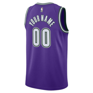 Woman's Milwaukee Bucks Custom #00 2022/23 Classic Edition Swingman Jersey - Field Purple/White - Replica