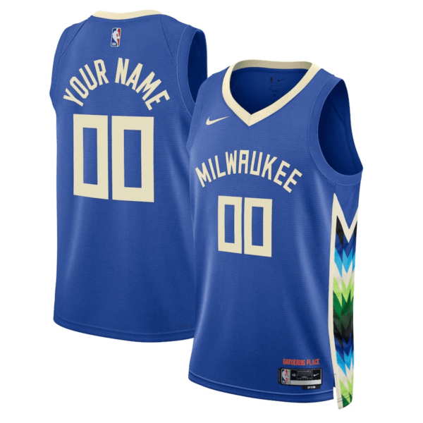 Woman's Milwaukee Bucks Custom #00 City Edition Swingman Jersey 2022-23 - Replica