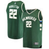 Men's Khris Middleton Milwaukee Bucks Fast Break Road Replica Player Jersey Green - Icon Edition