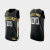 Men's Milwaukee Bucks Custom #00 Golden Edition Black 1X Champs Jersey - Replica