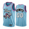 Youth's Toronto Raptors Custom Name Number Jersey Pink Blue 2021 Tampa City - Replica